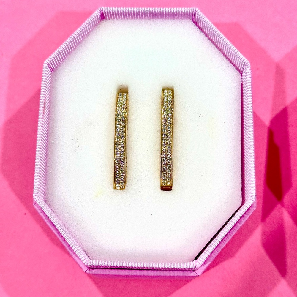 Atelier Swarovski Gold Crystal Embellished Earrings